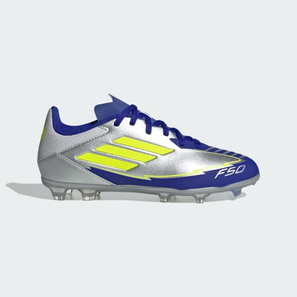 Plateado Chimpunes F50 League Messi Firme/Multi-Terreno Infantil