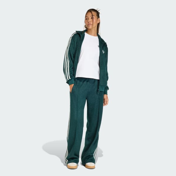 Gronn ADIDAS ORIGINALS MOHAIR FIREBIRD LOOSE TRACK Tracksuit Bottoms