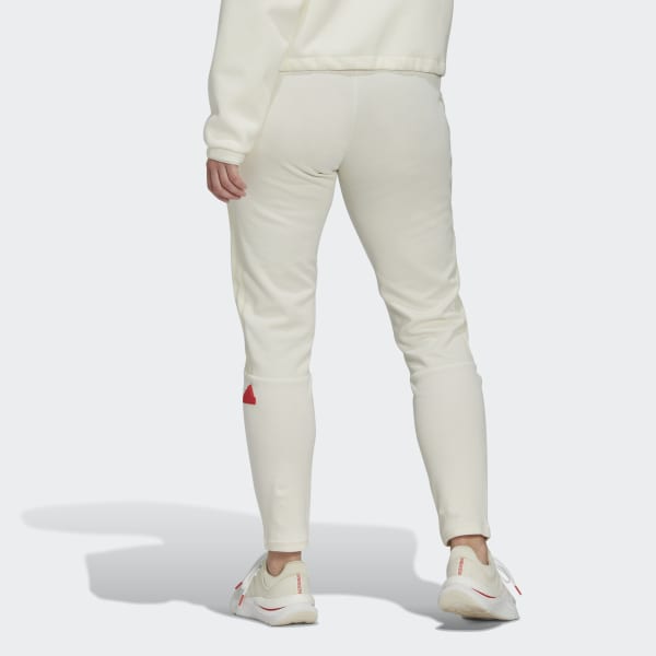 Λευκό Tricot Pants KE304