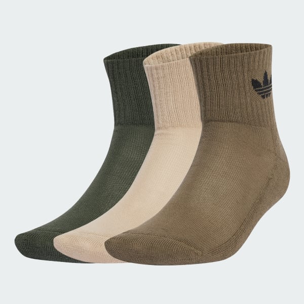 zelená Ponožky Mid-Cut Crew – 3 páry