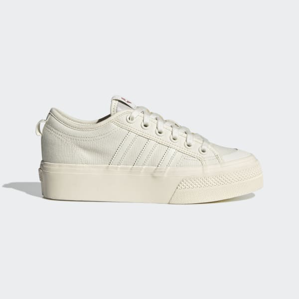 adidas Nizza Platform Shoes - White