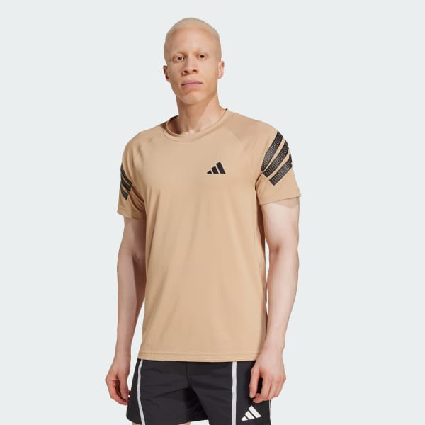 Brown Icon 3-Stripes Tee