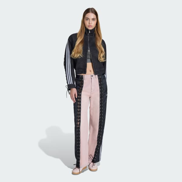 Rosado PANTALÓN adidas ORIGINALS FB LACING DE DENIM