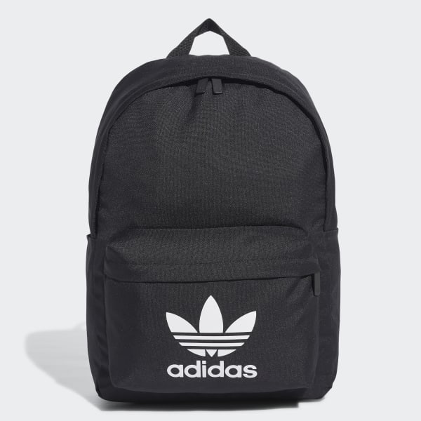 plain black adidas backpack