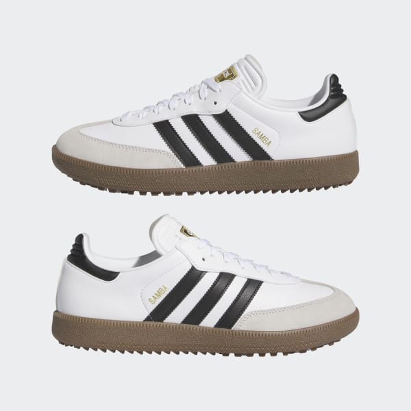 adidas Samba ホワイト/ブラック ゴルフ　29c adidaspuigsambawhiteblack_1200