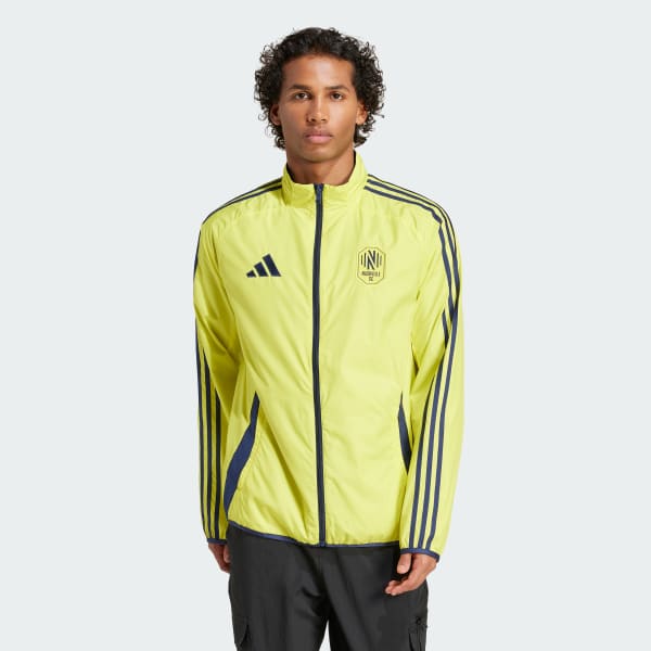adidas Nashville SC Reversible Anthem Jacket - Yellow | Free