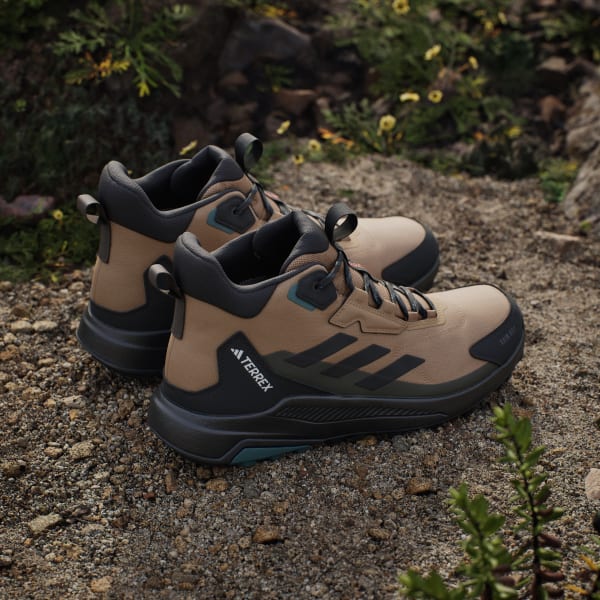 adidas Terrex Anylander Mid Rain.Rdy Hiking Shoes - Brown | Free