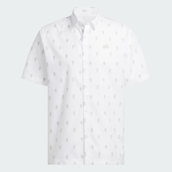 White Go-to Resort Button Down Polo Shirt