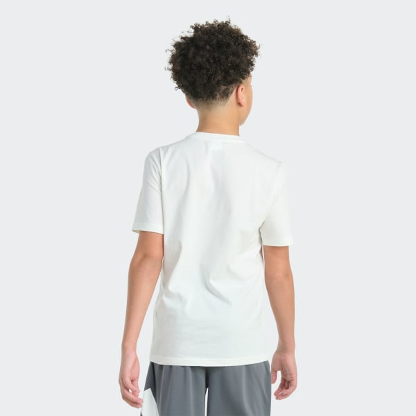 White Short Sleeve Jungle Box Logo Tee

