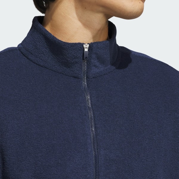 adidas Ultimate365 Terry Cloth Quarter-Zip Pullover - Blue adidas Ultimate365 Terry Cloth Quarter-Zip Pullover - Blue