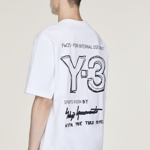 アディダス Y-3 Short Sleeve Tee - ホワイト | アディダス ジャパン