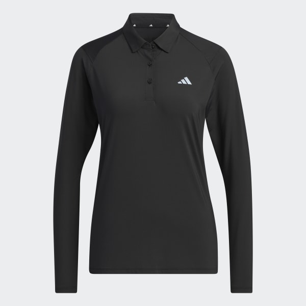 Black AEROREADY Lightweight Long Sleeve Polo Shirt