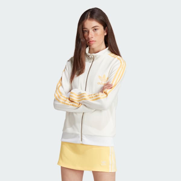 White Premium Originals Crepe Track Top