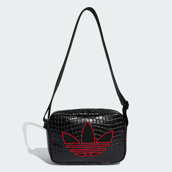 adidas CROCO MINI AIRLINER Bag - Black | Free Shipping with