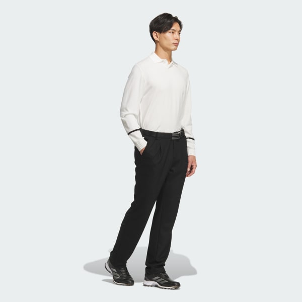 Black WOOL BLENDED PANTS