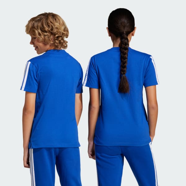 Azul Camiseta Seasonal Essentials Tiberio Três Listras Infantil