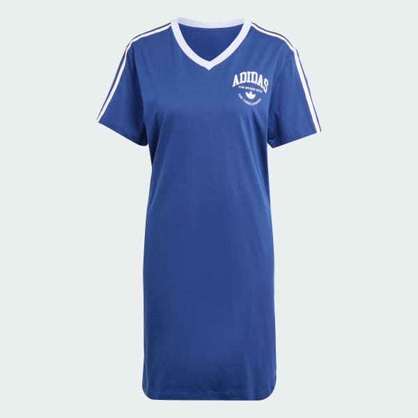 adidas VRCT Graphic Tee Dress Blue adidas Thailand