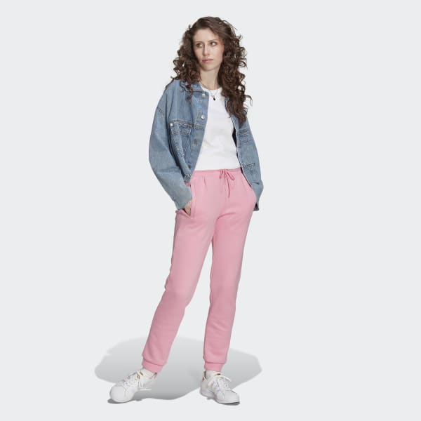 Roze Adicolor Essentials Fleece Slim-fit Joggingbroek QD653