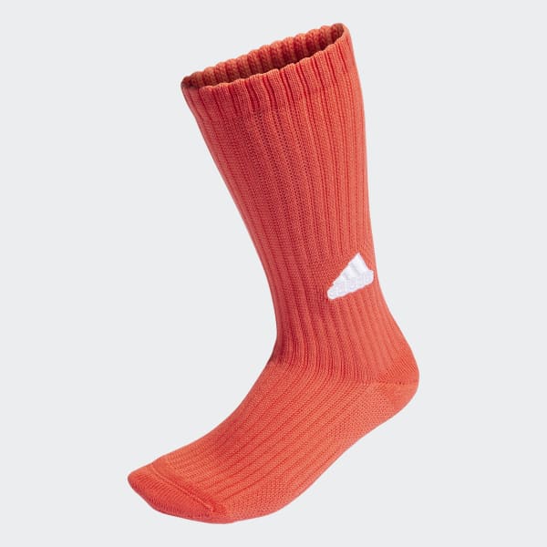 Red Slouchy Fit Socks KS387