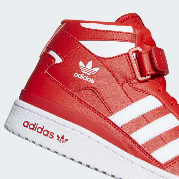 adidas Forum Mid Shoes - Red | Men's Lifestyle | adidas US