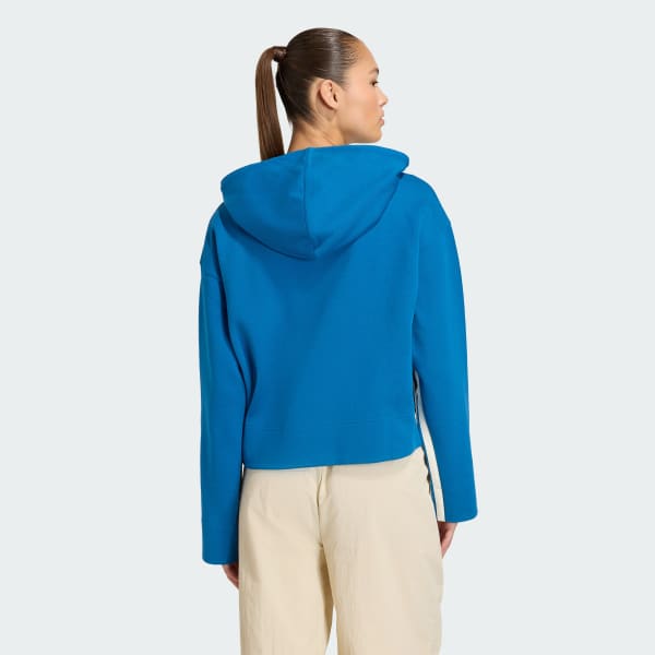 Azul BLUSA CAPUZ adidas X FARM RIO