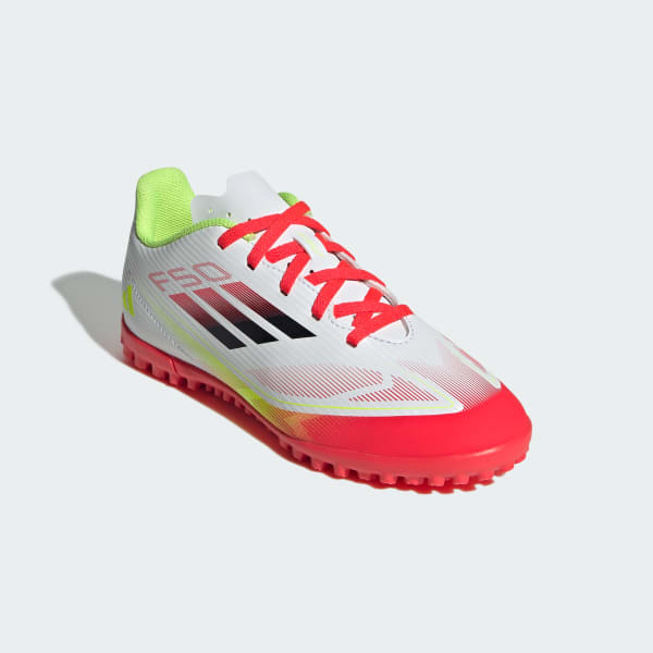 สีขาว รองเท้าฟุตบอล F50 Club Turf Boots สำหรับเด็ก