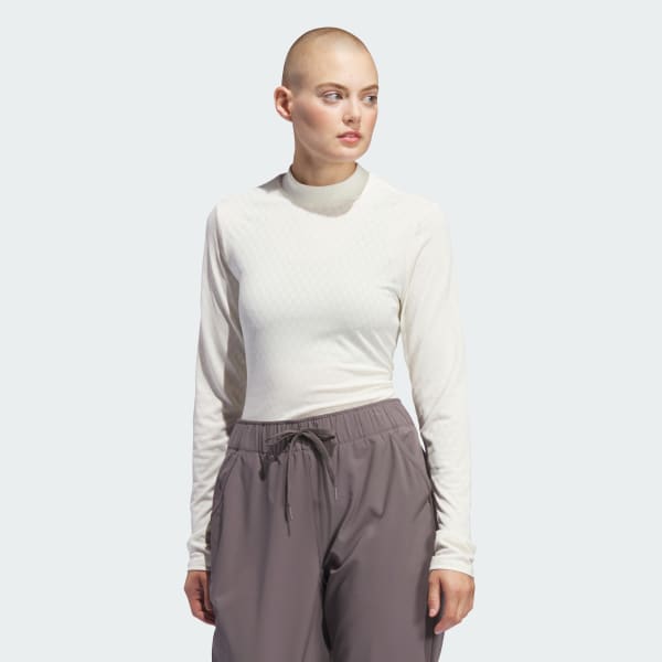 Mock collar polo top