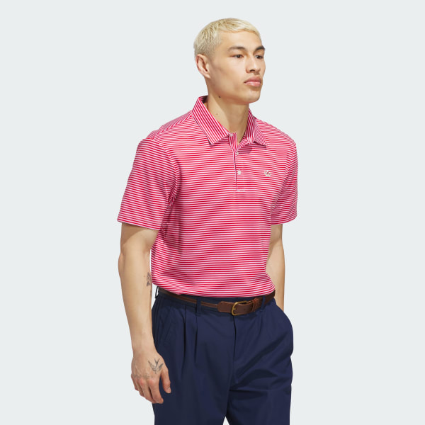 adidas 2XL ピンク ストライプ ポロシャツ アディダス 【オリジナルスゴルフ】Originals ストライプ ピケ