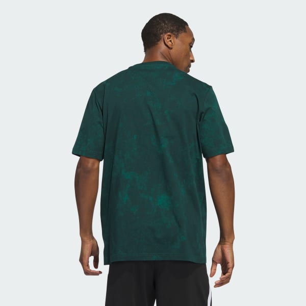 Verde Polo Estampado Worldwide Hoops