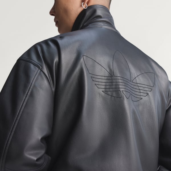 adidas PREMIUM ESSENTIALS PLEATHER BOMBER JACKET - Black | Free
