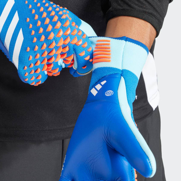Azul Luvas Híbridas Predator Pro