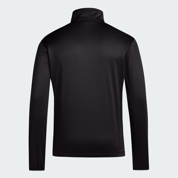 adidas Nebraska Cornhuskers Long Sleeve 1 4 Zip Knit Jacket Black Free Shipping with adiClub adidas US