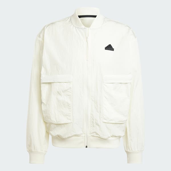 adidas City Escape Premium Jacket - White | Free Shipping