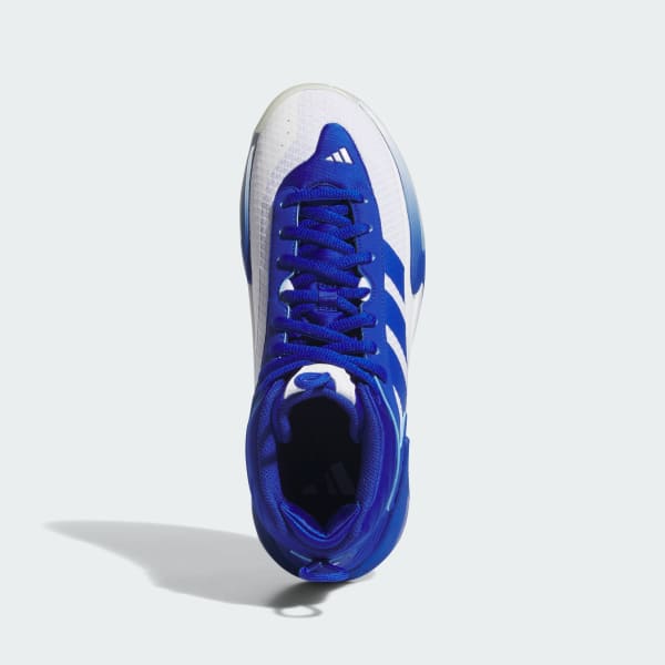Blue and white adidas basketball shoes new arrivals