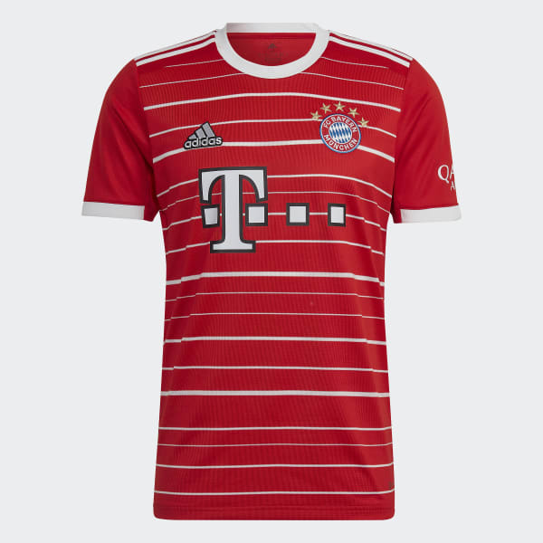 สีแดง เสื้อฟุตบอลชุดเหย้า FC Bayern 22/23 JME83