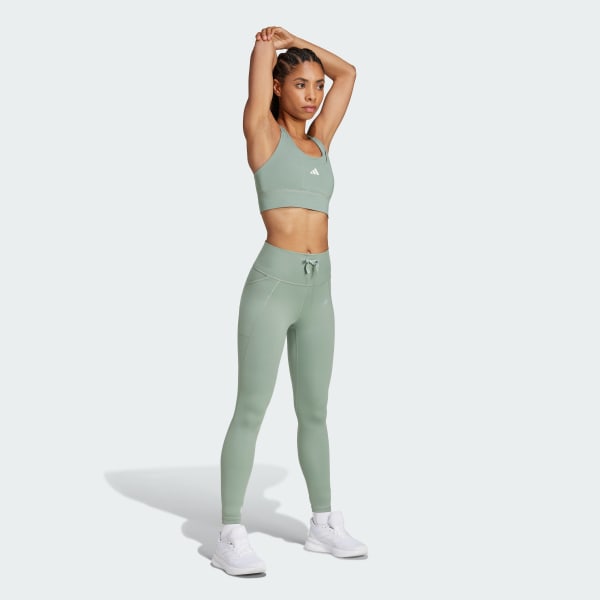 Green Running Essentials Leggings