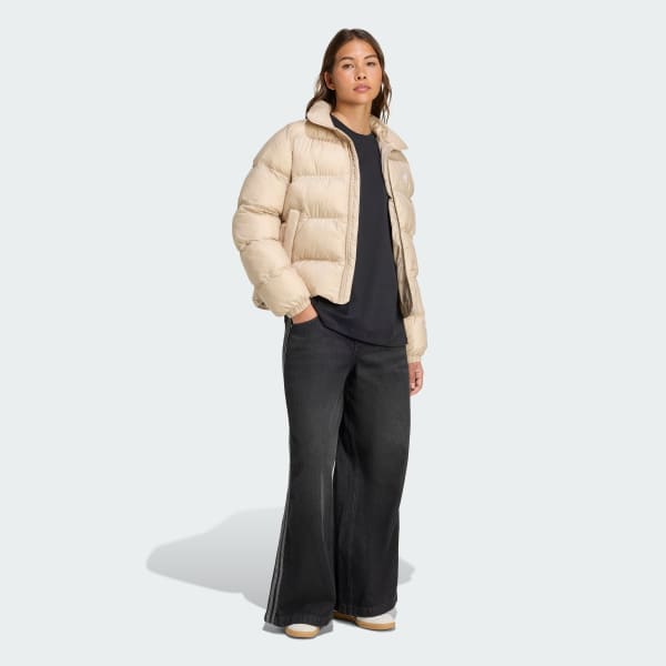 Bezowy Kurtka Adicolor Short Puffer