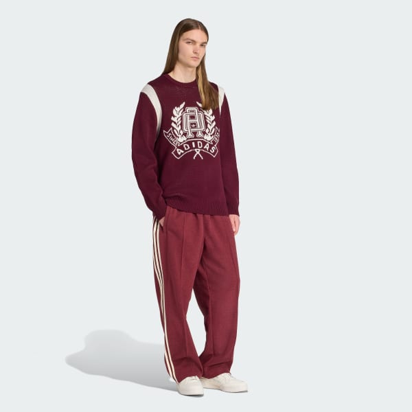 Burgundy Jersey de punto Regular