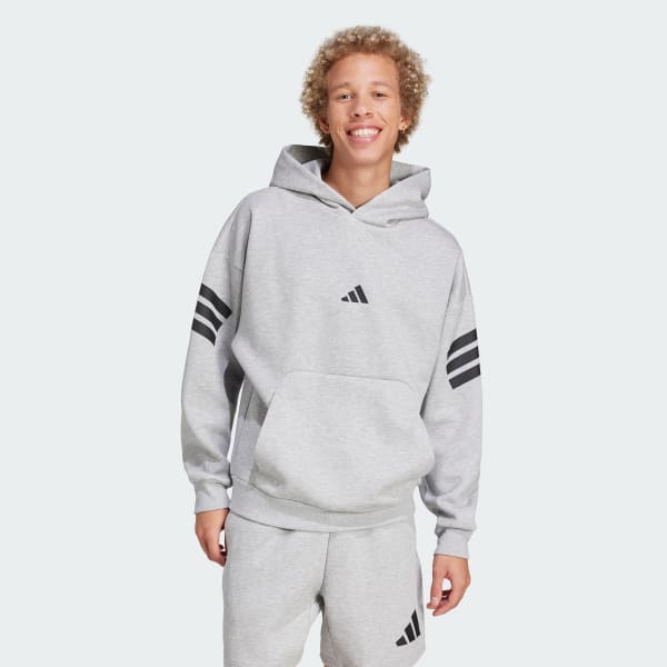 Grigio Hoodie Future Icons 3-Stripes