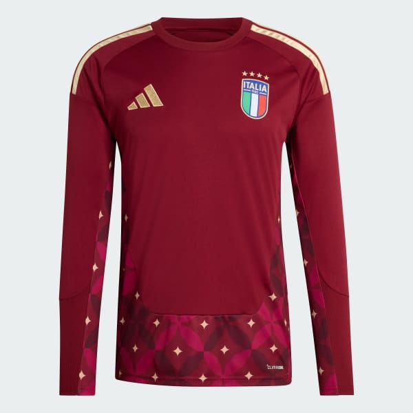 Burgundy Italy 26 Home Goalkeeper Long Sleeve Jersey