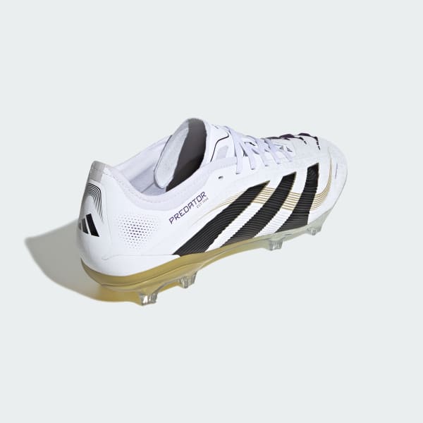 adidas Predator Pro Firm Ground Cleats - White | Free