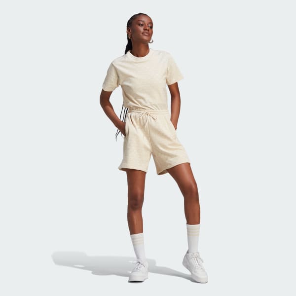 White Trefoil Monogram Tee