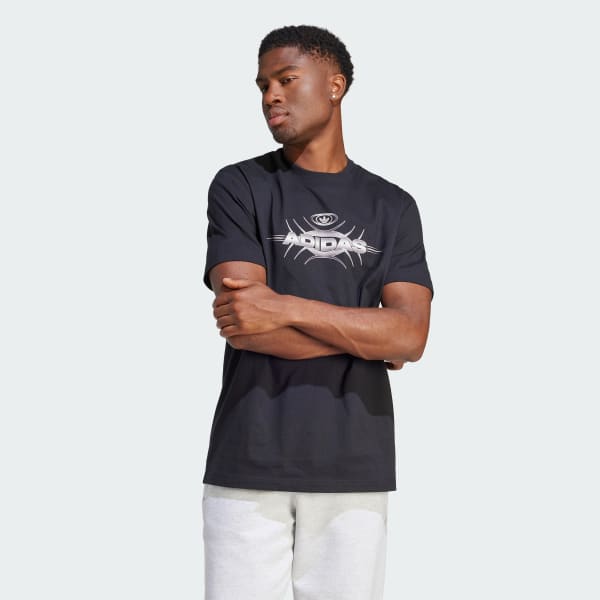 Negro Polo adidas Rekive Estampada