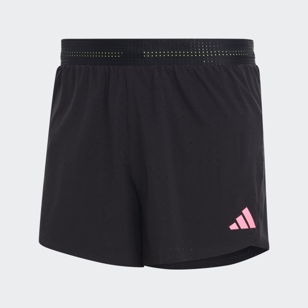 Schwarz Adizero Running Split Shorts