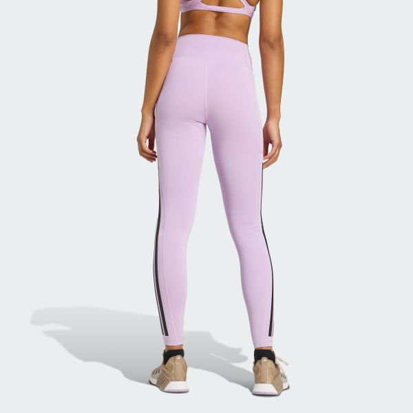Viola Leggings a 3 Strisce Optime a tutta lunghezza