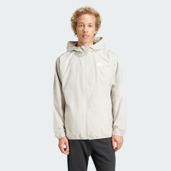 Beige 에센셜 빅 로고 우븐 윈드브레이커