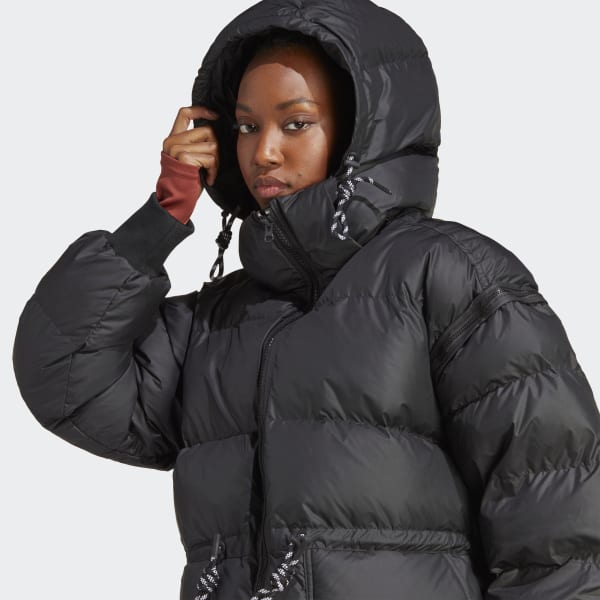 Sort adidas by Stella McCartney Long Padded Winter jakke
