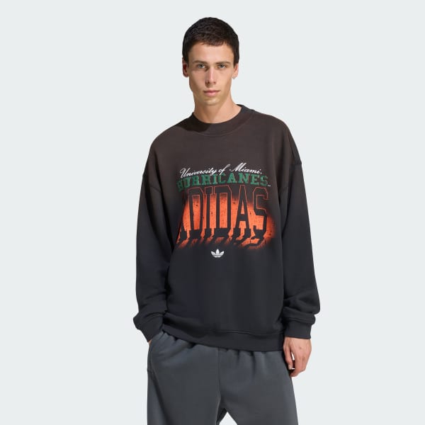 adidas Miami Hurricanes Originals Crew Neck Sweatshirt