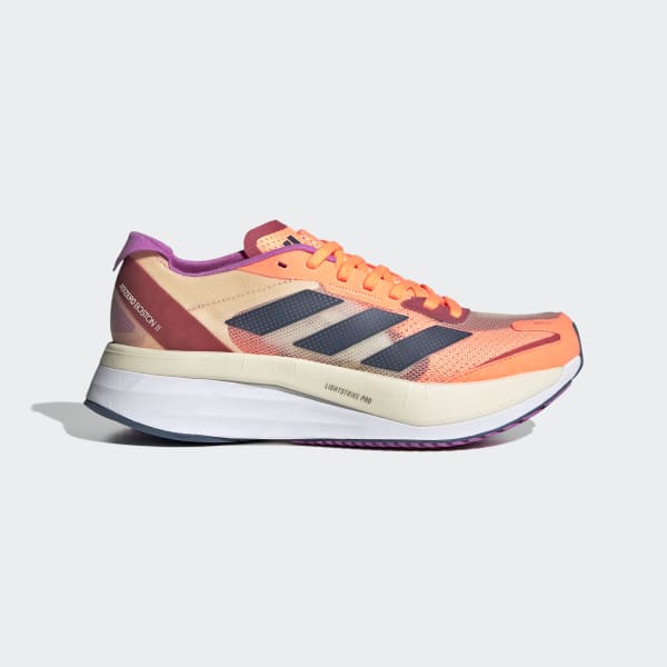 adidas Adizero Boston 11 Shoes - Orange | Free Shipping with