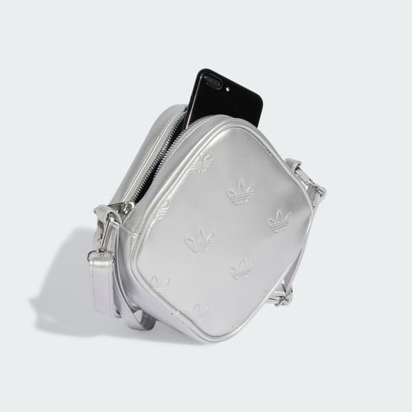 シルバーダイアモンド　⭐︎美品⭐︎ silver diamond アディダス アディカラー ダイヤモンドシェイプ バッグ - シルバー